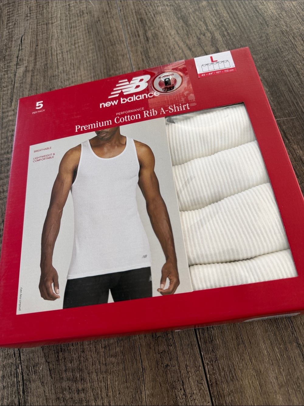 5 Pack Cotton Ribbed Tank Tops LARGE